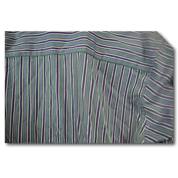 Mens TALLIA Striped Button Down Shirt Size: L 16.5 - Picture 3 of 3